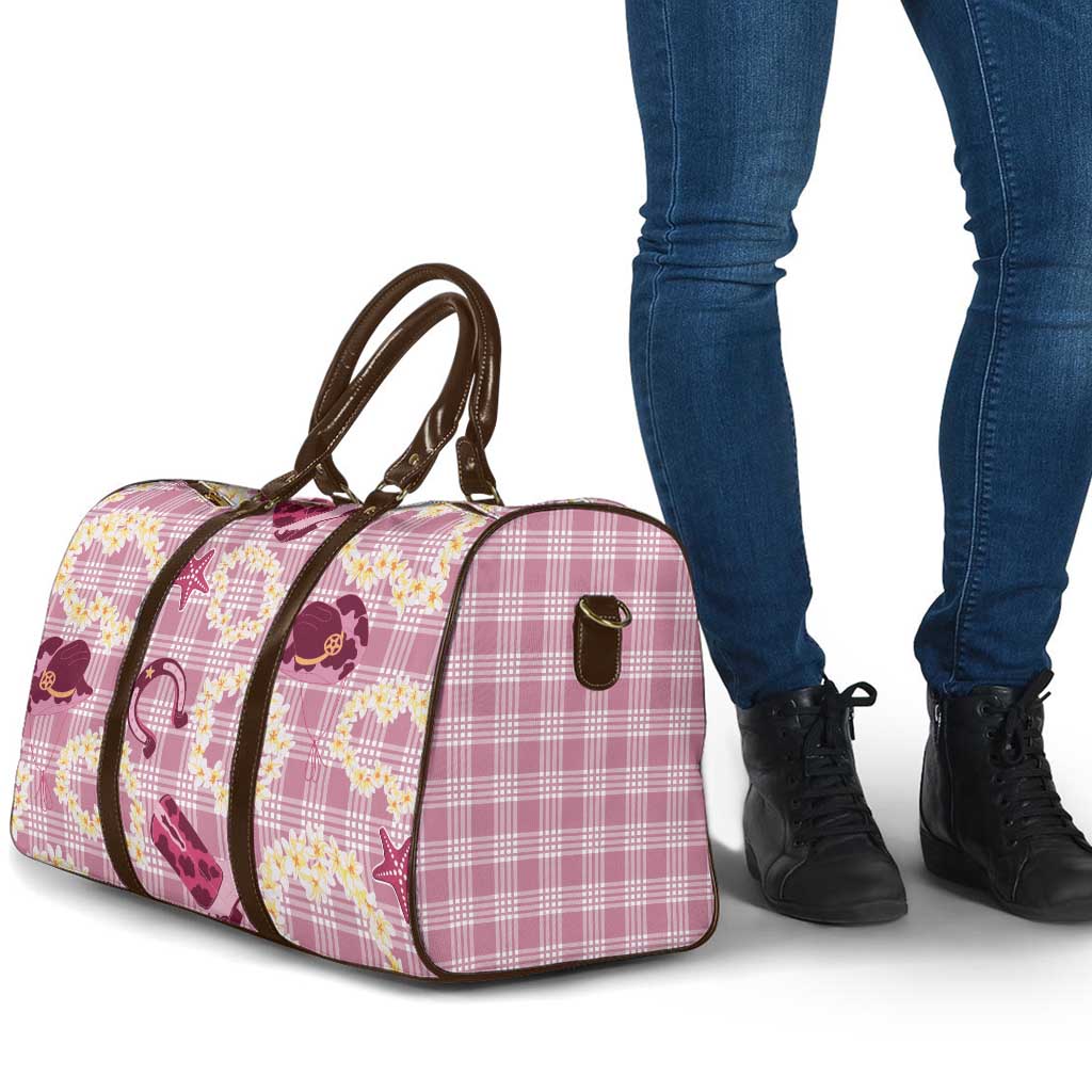 Aloha Hawaii Paniolo Lokelani Rose Palaka Travel Bag Coastal Rodeo - Polynesian Pride