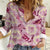 Aloha Hawaii Paniolo Lokelani Rose Palaka Women Casual Shirt Coastal Rodeo - Polynesian Pride