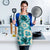 Aloha Hawaii Paniolo Teal Palaka Apron Coastal Rodeo - Polynesian Pride