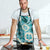 Aloha Hawaii Paniolo Teal Palaka Apron Coastal Rodeo - Polynesian Pride