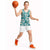 Aloha Hawaii Paniolo Teal Palaka Basketball Jersey Coastal Rodeo - Polynesian Pride