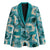 Aloha Hawaii Paniolo Teal Palaka Blazer Coastal Rodeo - Polynesian Pride
