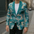 Aloha Hawaii Paniolo Teal Palaka Blazer Coastal Rodeo - Polynesian Pride
