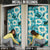 Aloha Hawaii Paniolo Teal Palaka Door Cover Coastal Rodeo - Polynesian Pride