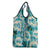 Aloha Hawaii Paniolo Teal Palaka Grocery Bag Coastal Rodeo - Polynesian Pride