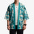 Aloha Hawaii Paniolo Teal Palaka Kimono Coastal Rodeo - Polynesian Pride