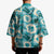 Aloha Hawaii Paniolo Teal Palaka Kimono Coastal Rodeo - Polynesian Pride