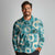 Aloha Hawaii Paniolo Teal Palaka Long Sleeve Polo Shirt Coastal Rodeo - Polynesian Pride