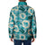 Aloha Hawaii Paniolo Teal Palaka Padded Jacket Coastal Rodeo - Polynesian Pride