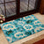 Aloha Hawaii Paniolo Teal Palaka Rubber Doormat Coastal Rodeo - Polynesian Pride