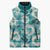 Aloha Hawaii Paniolo Teal Palaka Sleeveless Puffer Jacket Coastal Rodeo - Polynesian Pride