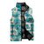 Aloha Hawaii Paniolo Teal Palaka Sleeveless Puffer Jacket Coastal Rodeo - Polynesian Pride