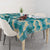 Aloha Hawaii Paniolo Teal Palaka Tablecloth Coastal Rodeo - Polynesian Pride