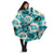 Aloha Hawaii Paniolo Teal Palaka Umbrella Coastal Rodeo - Polynesian Pride