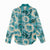 Aloha Hawaii Paniolo Teal Palaka Women Casual Shirt Coastal Rodeo - Polynesian Pride