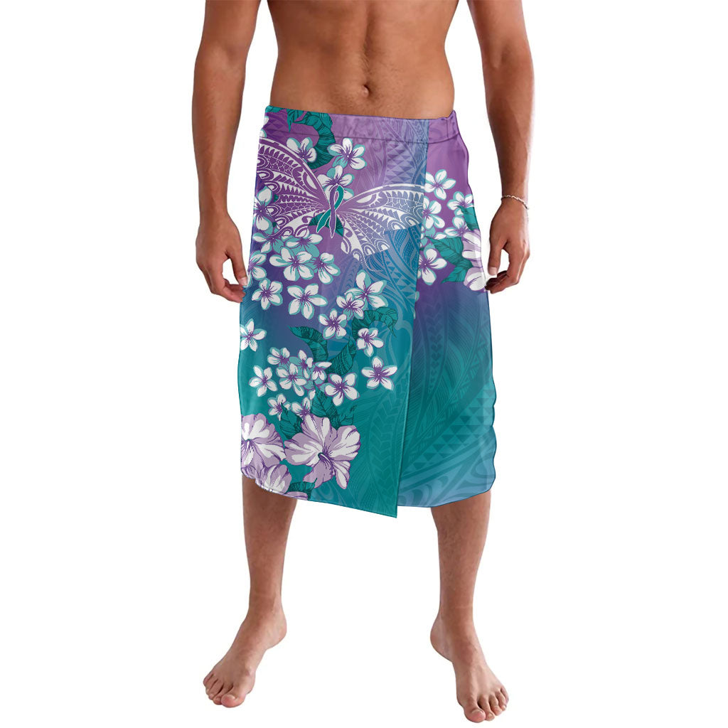 Dreamy Butterfly Polynesian Purple Teal Tribal Art Lavalava Floral Vibes LT7 Purple Teal - Polynesian Pride