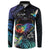 Polynesian Cancers Awareness Button Sweatshirt Hummingbird - Fly High Until We Meet Again