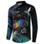 Polynesian Cancers Awareness Button Sweatshirt Hummingbird - Fly High Until We Meet Again