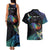 Polynesian Cancers Awareness Couples Matching Tank Maxi Dress and Hawaiian Shirt Hummingbird - Fly High Until We Meet Again