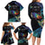 Polynesian Cancers Awareness Family Matching Long Sleeve Bodycon Dress and Hawaiian Shirt Hummingbird - Fly High Until We Meet Again