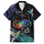 Polynesian Cancers Awareness Family Matching Puletasi and Hawaiian Shirt Hummingbird - Fly High Until We Meet Again