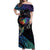 Polynesian Cancers Awareness Off Shoulder Maxi Dress Hummingbird - Fly High Until We Meet Again