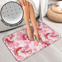 Pink Palaka Hawaii Aloha Bathroom Set Koi Pond Mix Sakura - Polynesian Pride