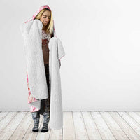 Pink Palaka Hawaii Aloha Hooded Blanket Koi Pond Mix Sakura - Polynesian Pride