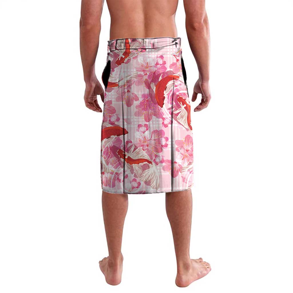 Pink Palaka Hawaii Aloha Lavalava Koi Pond Mix Sakura - Polynesian Pride