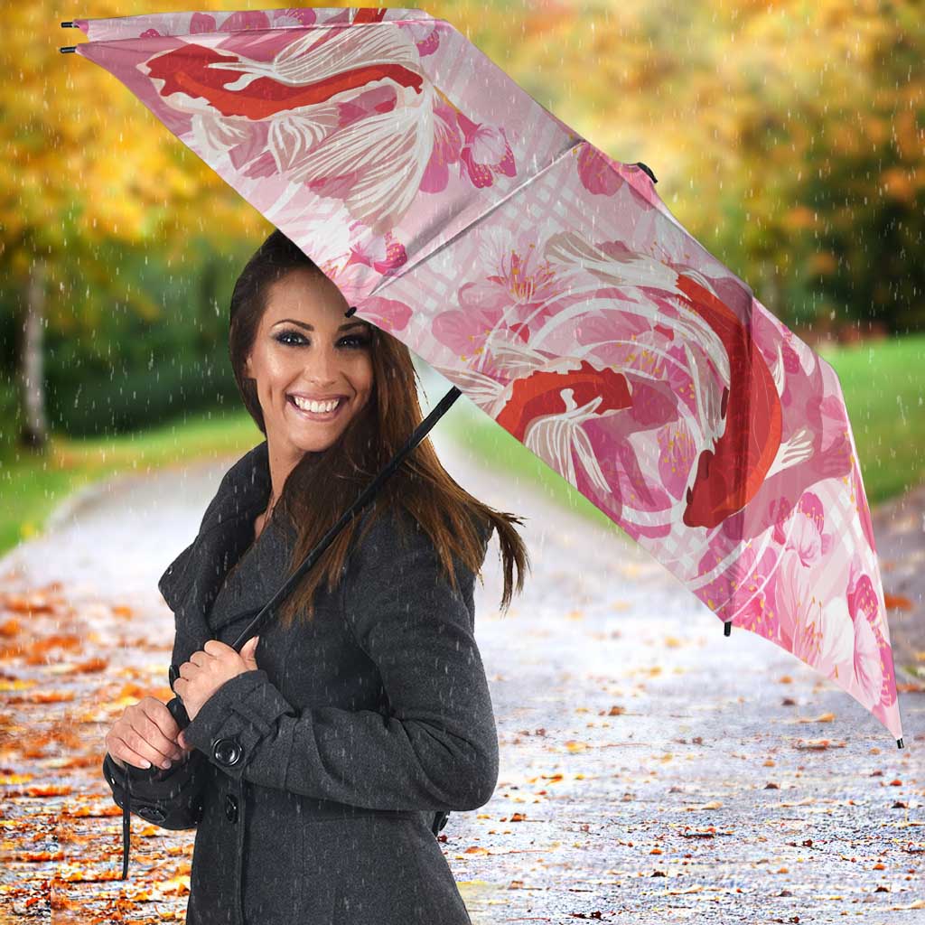 Pink Palaka Hawaii Aloha Umbrella Koi Pond Mix Sakura - Polynesian Pride