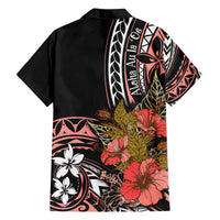 Hawaii Valentine Family Matching Puletasi and Hawaiian Shirt Plumeria Aloha Wau Ia Oe LT7 - Polynesian Pride