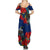 New Zealand Pohutukawa with Tui Birds Summer Maxi Dress Version 2 LT7 - Polynesian Pride