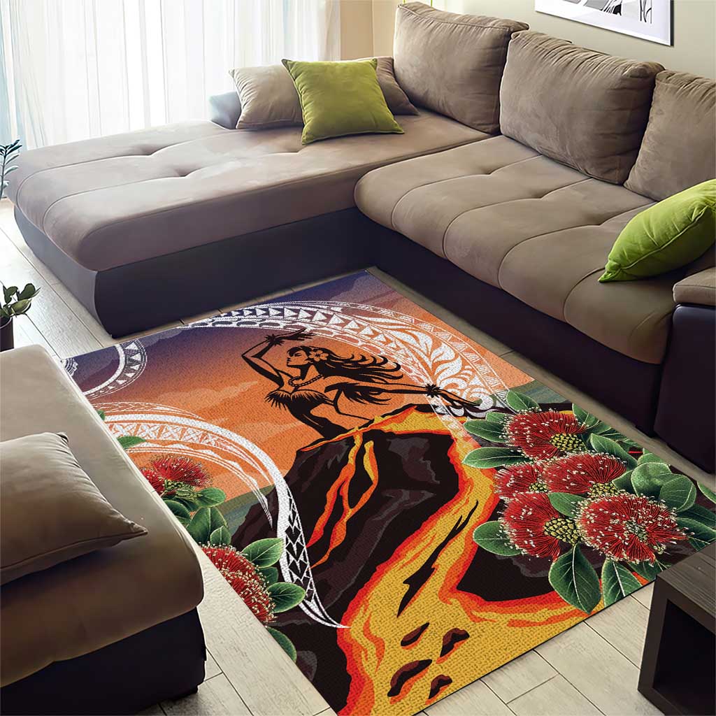 Hawaii Women's Day Tribal Area Rug Pele Honua Mea