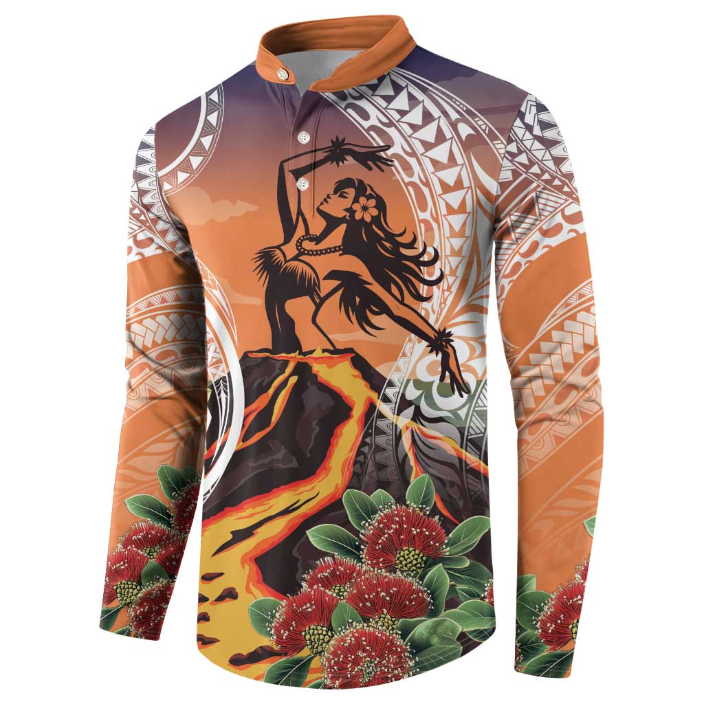 Hawaii Women's Day Tribal Button Sweatshirt Pele Honua Mea LT7 - Polynesian Pride