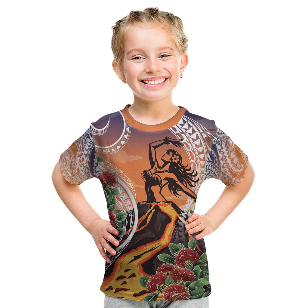 Hawaii Women's Day Tribal Kid T Shirt Pele Honua Mea