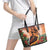 Hawaii Women's Day Tribal Leather Tote Bag Pele Honua Mea