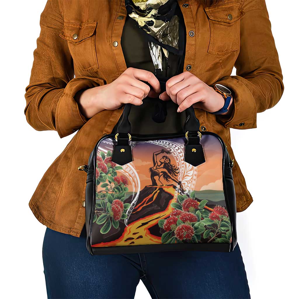 Hawaii Women's Day Tribal Shoulder Handbag Pele Honua Mea