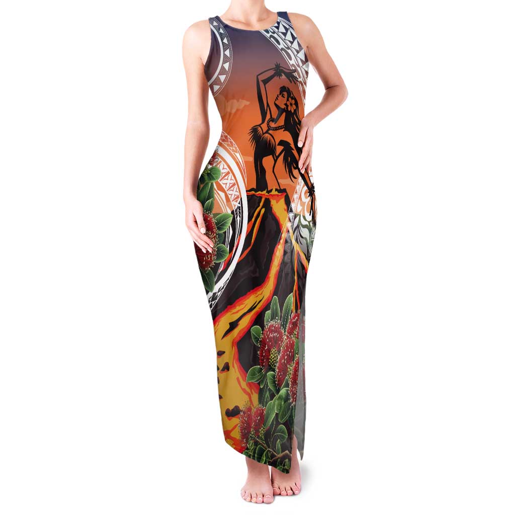 Hawaii Women's Day Tribal Tank Maxi Dress Pele Honua Mea