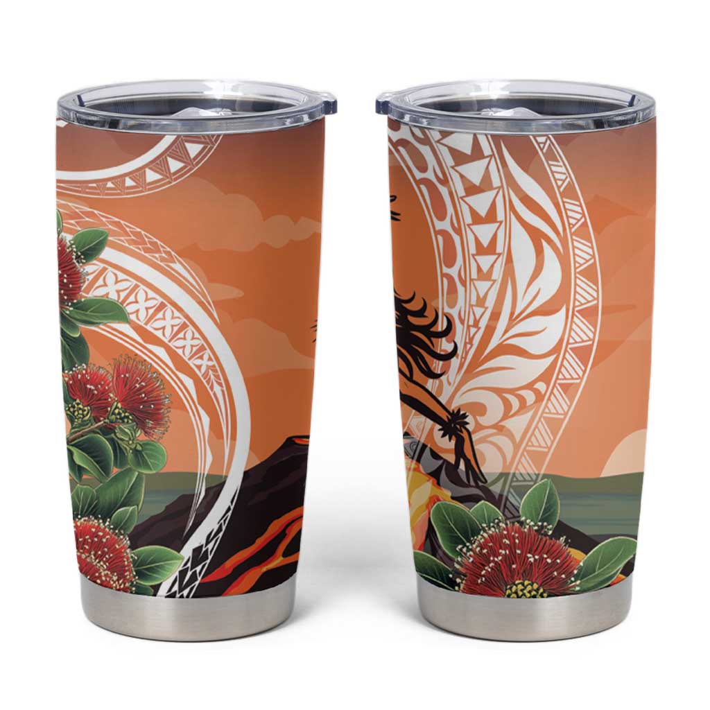 Hawaii Women's Day Tribal Tumbler Cup Pele Honua Mea