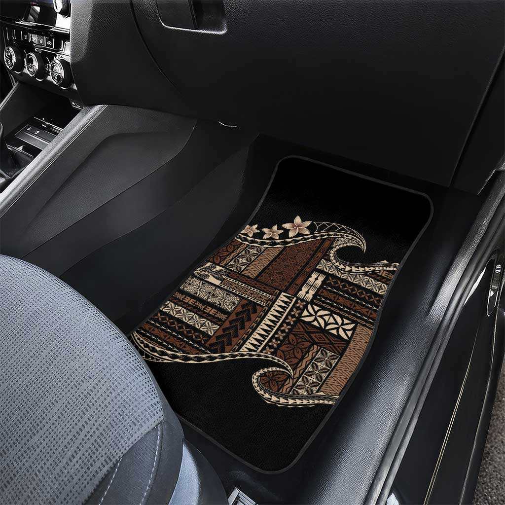 Samoa Siapo Mamanu Car Mats Waves Motifs