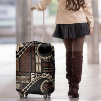 Samoa Siapo Mamanu Luggage Cover Waves Motifs