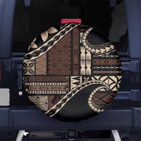 Samoa Siapo Mamanu Spare Tire Cover Waves Motifs