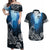 World Ocean Day Pasifika Couples Matching Off Shoulder Maxi Dress and Hawaiian Shirt Awaken New Depths