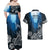 World Ocean Day Pasifika Couples Matching Off Shoulder Maxi Dress and Hawaiian Shirt Awaken New Depths