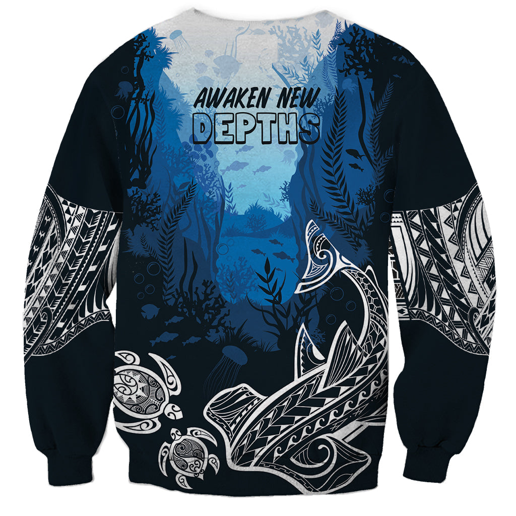 World Ocean Day Pasifika Sweatshirt Awaken New Depths
