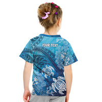 Hawaii World Ocean Day Kid T Shirt Kakau Turtles