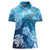 Hawaii World Ocean Day Women Polo Shirt Kakau Turtles