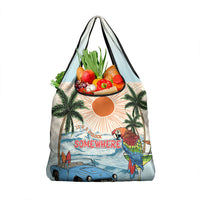 Summer Holiday It's 5 o'clock Somewhere Vintage Hawaii Grocery Bag