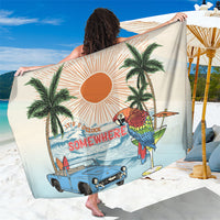 Summer Holiday It's 5 o'clock Somewhere Vintage Hawaii Sarong