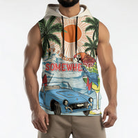 Summer Holiday It's 5 o'clock Somewhere Vintage Hawaii Sleeveless Hoodie